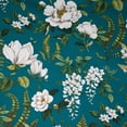 thumbnail image 1 of Waverly Inspirations 2 Yard Precut 100% Cotton Duck Fabric, Floral Teal, 45" Wide for Quilting & Sewing, 1 of 7