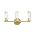 thumbnail image 1 of WV309033NBCG-Kuzco Lighting-Revolve - 3 Light Bath Vanity-Natural Brass Finish, 1 of 7