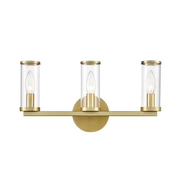 WV309033NBCG-Kuzco Lighting-Revolve - 3 Light Bath Vanity-Natural Brass Finish