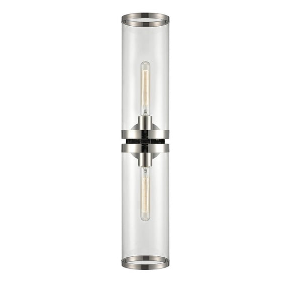 WV311602PNCG-Kuzco Lighting-Revolve II - 2 Light Bath Vanity-Polished Nickel Finish