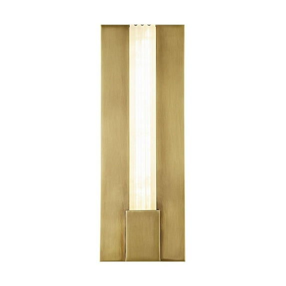 WV322114VBAR-Alora Lighting-Kismet - 16W LED Bath Vanity-14 Inches Tall and 5 Inches Wide-Vintage Brass Finish