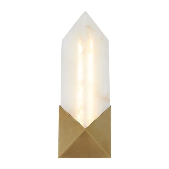 WV323112VBAR-Alora Lighting-Caesar - 11W LED Bath Vanity-12 Inches Tall and 4.63 Inches Wide-Vintage Brass Finish