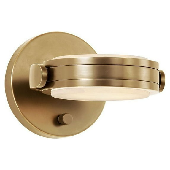 WV325106VBAR-Alora Lighting-Blanco - 14W LED Bath Vanity-2 Inches Tall and 7.25 Inches Wide-Vintage Brass Finish