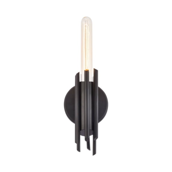 WV335409MB-Alora Lighting-Torres - 1 Light Bath Vanity-9.25 Inches Tall and 2.25 Inches Wide-Matte Black Finish