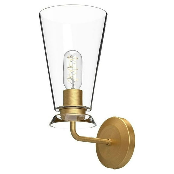 WV570006BGCL-Alora Lighting-Salem - 1 Light Bath Vanity-13.13 Inches Tall and 6 Inches Wide-Brushed Gold Finish