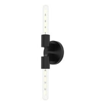 WV607202MB-Alora Lighting-Claire - 2 Light Bath Vanity-7.13 Inches Tall and 5 Inches Wide-Matte Black Finish