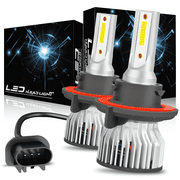 WVKVII Fit for 2004-2014 Ford F150 - 2PC 9008/H13 LED Headlight Bulbs High / Low Beam Set