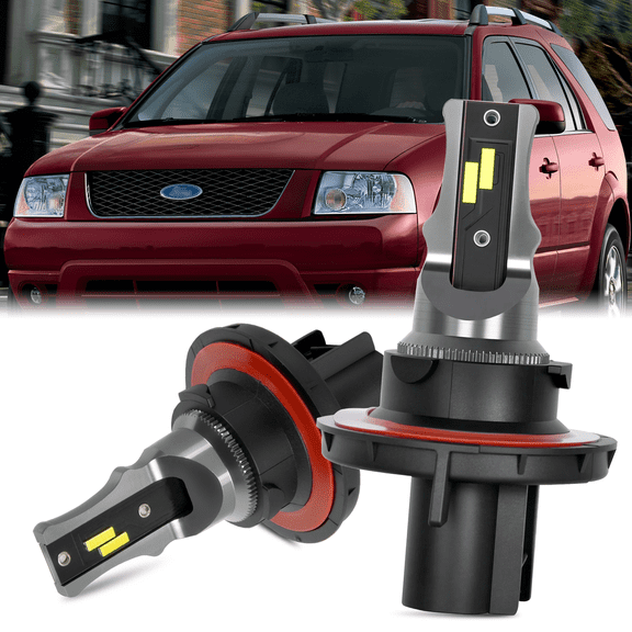 WVKVII Fit for 2005-2007 Ford Freestyle - 2PC 9008/H13 LED Headlight Bulbs High / Low Beam Set