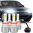 thumbnail image 1 of WVKVII For 2006-2013 Chevy Impala LED Headlight Bulbs H9/H11 High Beam and Low Beam 4pc, 1 of 12