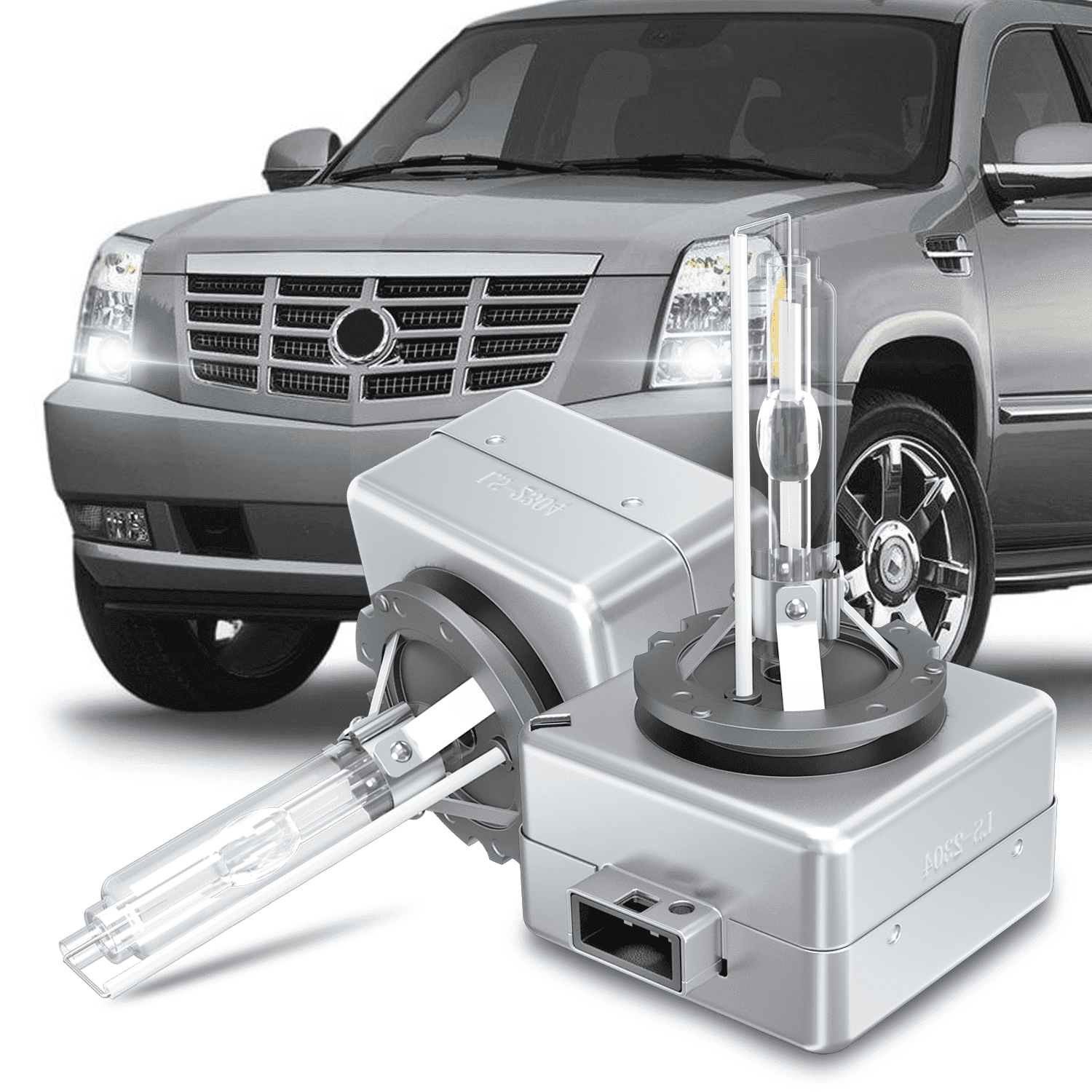 WVKVII For Cadillac Escalade 2007-2011 2012 2013 2014 D1S HID Headlight Bulbs Low & High Beam 2pcs