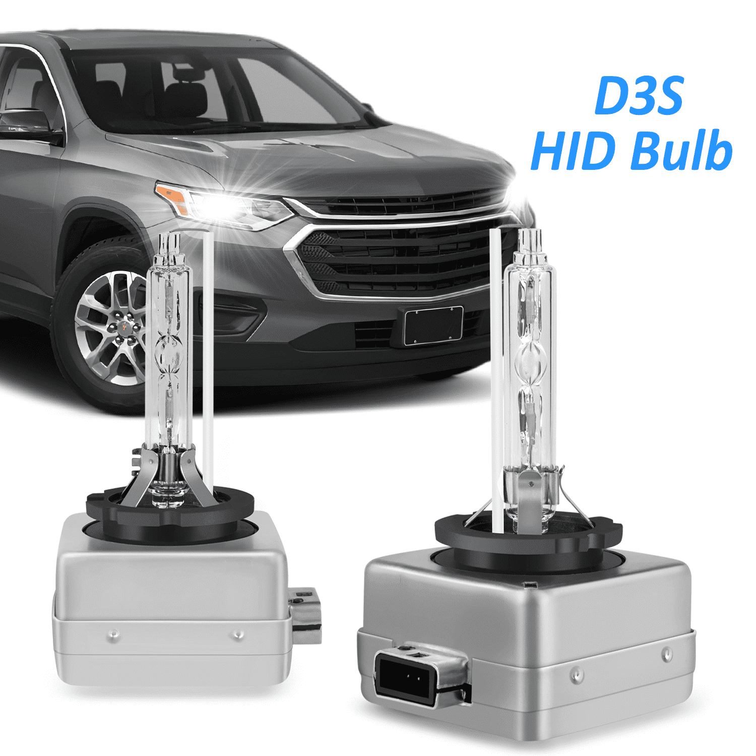 WVKVII For Chevy Traverse 2019-2021 HID D3S Headlight Bulbs High&Low Beam 35W 8400LM 6000K 2pcs