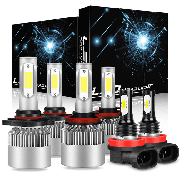 WVKVII For Honda CR-V 2015-2019 LED Headlight Bulbs High Low Beam Fog Light Replacement Kit 6 Pack