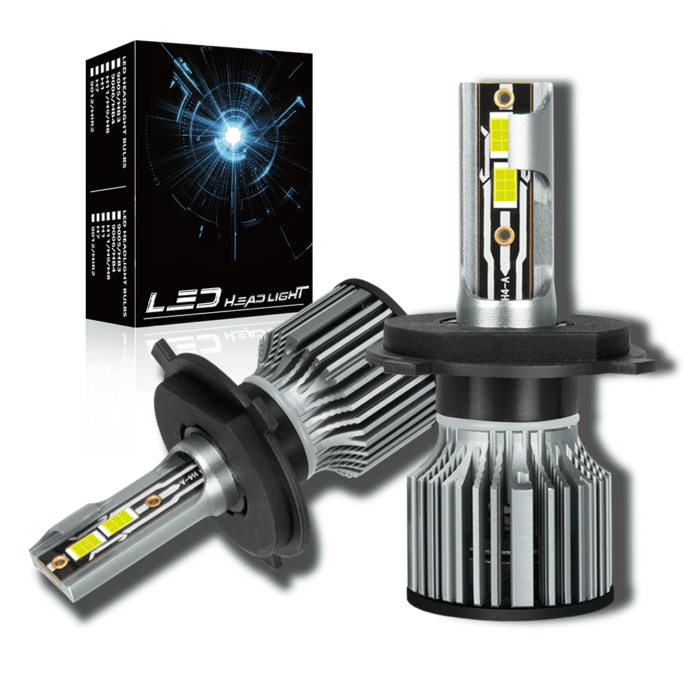 WVKVII H4 9003 LED Headlight Bulbs High Low Beam 36W 3000LM 6500K 2 Bulbs