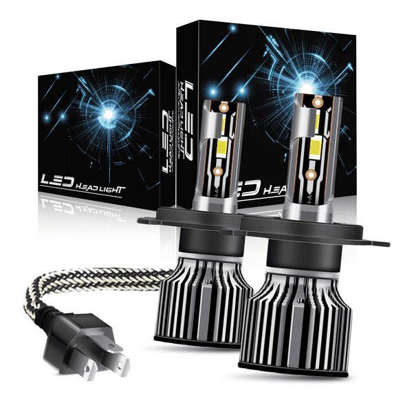 WVKVII H4 9003 LED Headlight Bulbs High Low Beam for Subaru Forester 1998-2002 6500K White 2Bulbs