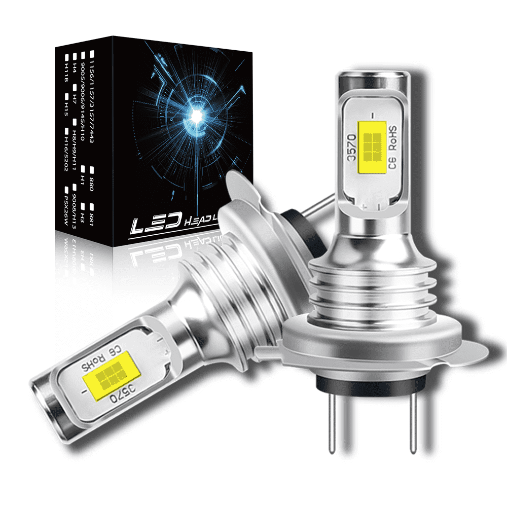 WVKVII H7 LED Headlight Bulbs - 5000LM,6000K Cool White - 2-Pack for ...