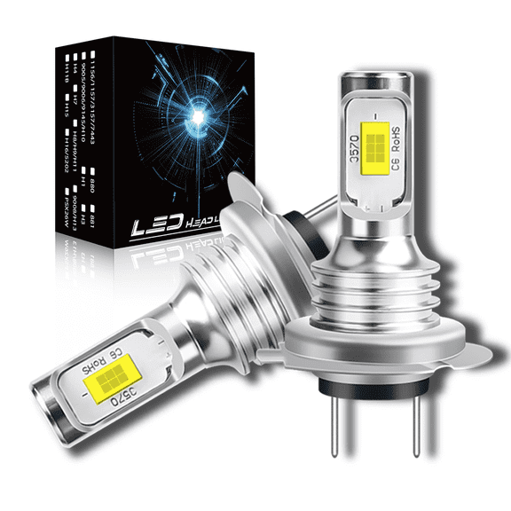 WVKVII H7 LED Headlight Bulbs High Low Beam for BMW 530i 2004 2005 2006 2007 2pcs