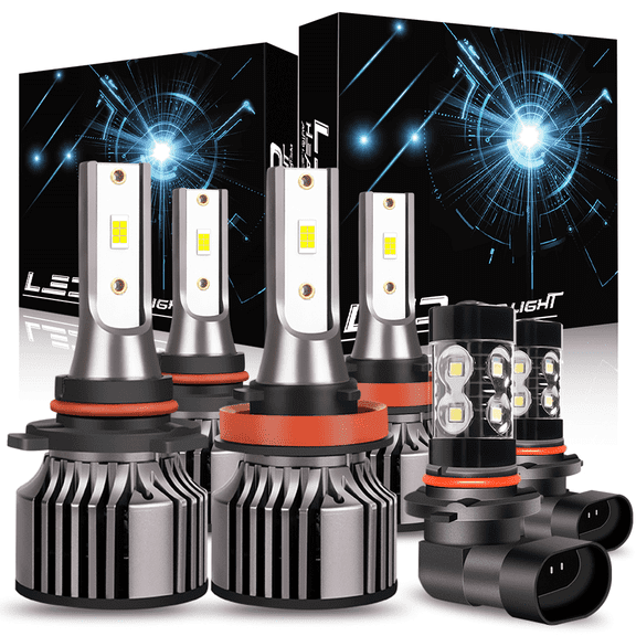 WVKVII LED Headlight Fog Light Bulbs for Lexus IS350 2010 Base High Low Beam Fog Lamp Kit 6pcs