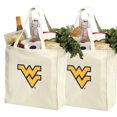 thumbnail image 1 of WVU Shopping Bags or Cotton West Virginia Grocery Bags - 2 Pc Set, 1 of 1