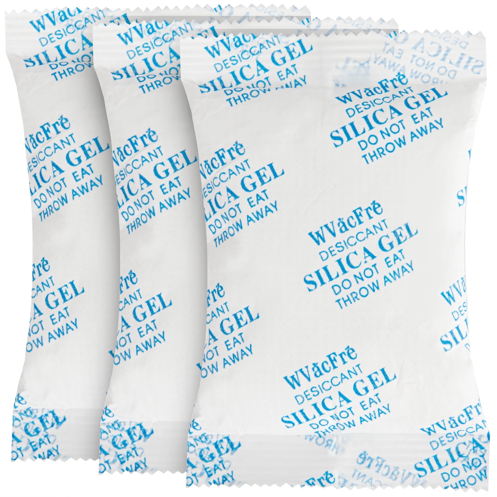 WVacFre 100Gram(10Pack) Food Grade Silica Gel Desiccant Dehumidifier Packs,Moisture Absorbers Packet