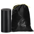 thumbnail image 1 of WVacFre 33Gallon Size 30 Counts Black Garbage Bags Large Capacity Kitchen Drawstring Trash Bags, 1 of 6