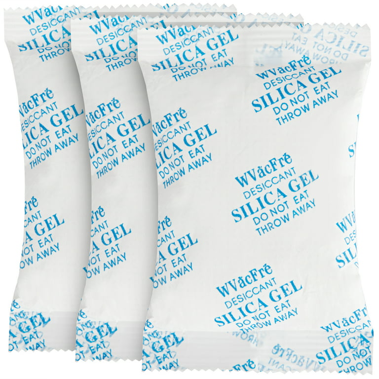 WVacFre 50Gram(20Packets) Food Grade Silica Gel Packs ,Desiccants Moisture  Absorbers Packets for Storage 