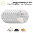 thumbnail image 1 of WVacFre 8Packs Cat Water Fountain Filters, Triple Filtration System Pet Fountain Filter Replacement for Automatic Cat Fountain, 1 of 7