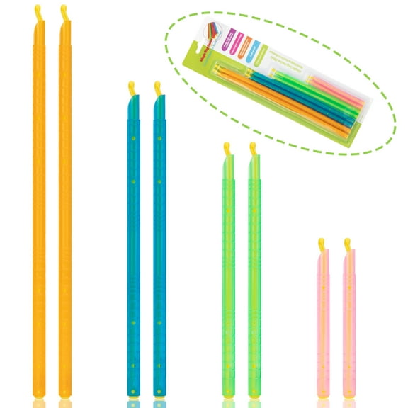 WVacFre Sealing Clips 8 PCS Reusable Bag Chip Clips Sealer, Chip Bag Sealer Sealing Clips Sticks