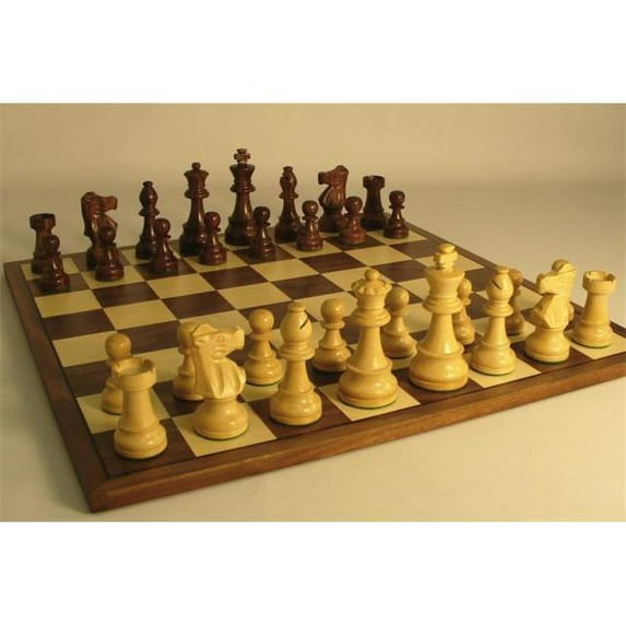 WW Chess 37SF-WC Sheesham French on Walnut Board