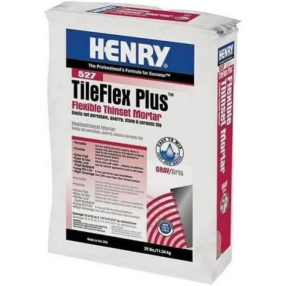 WW HENRY COMPANY 12263 Henry Flexible Thinset Mortar, 25 lb