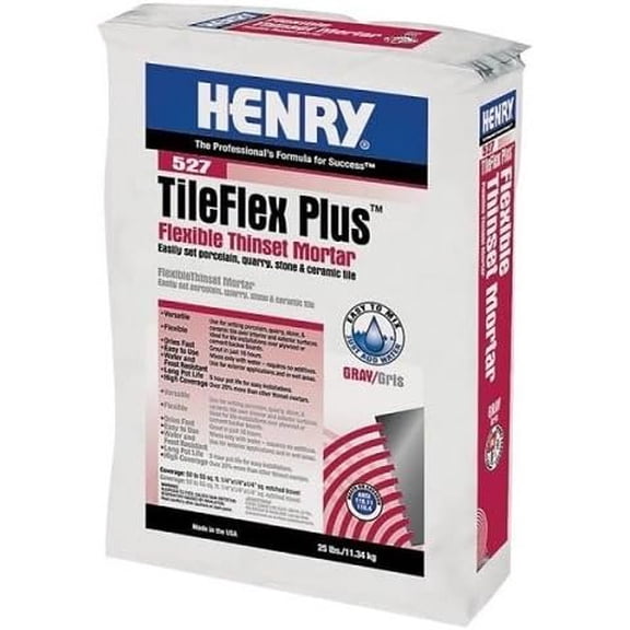 WW HENRY COMPANY 12263 Henry Flexible Thinset Mortar, 25 lb