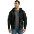 thumbnail image 1 of Wrangler Workwear Men's Durable Quilted Zip-up Fleece Hooded Jacket, S-3XL (Men's and Big Men's), 1 of 10