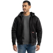 Wrangler Workwear Men's Durable Quilted Zip-up Fleece Hooded Jacket, S-3XL (Men's and Big Men's)