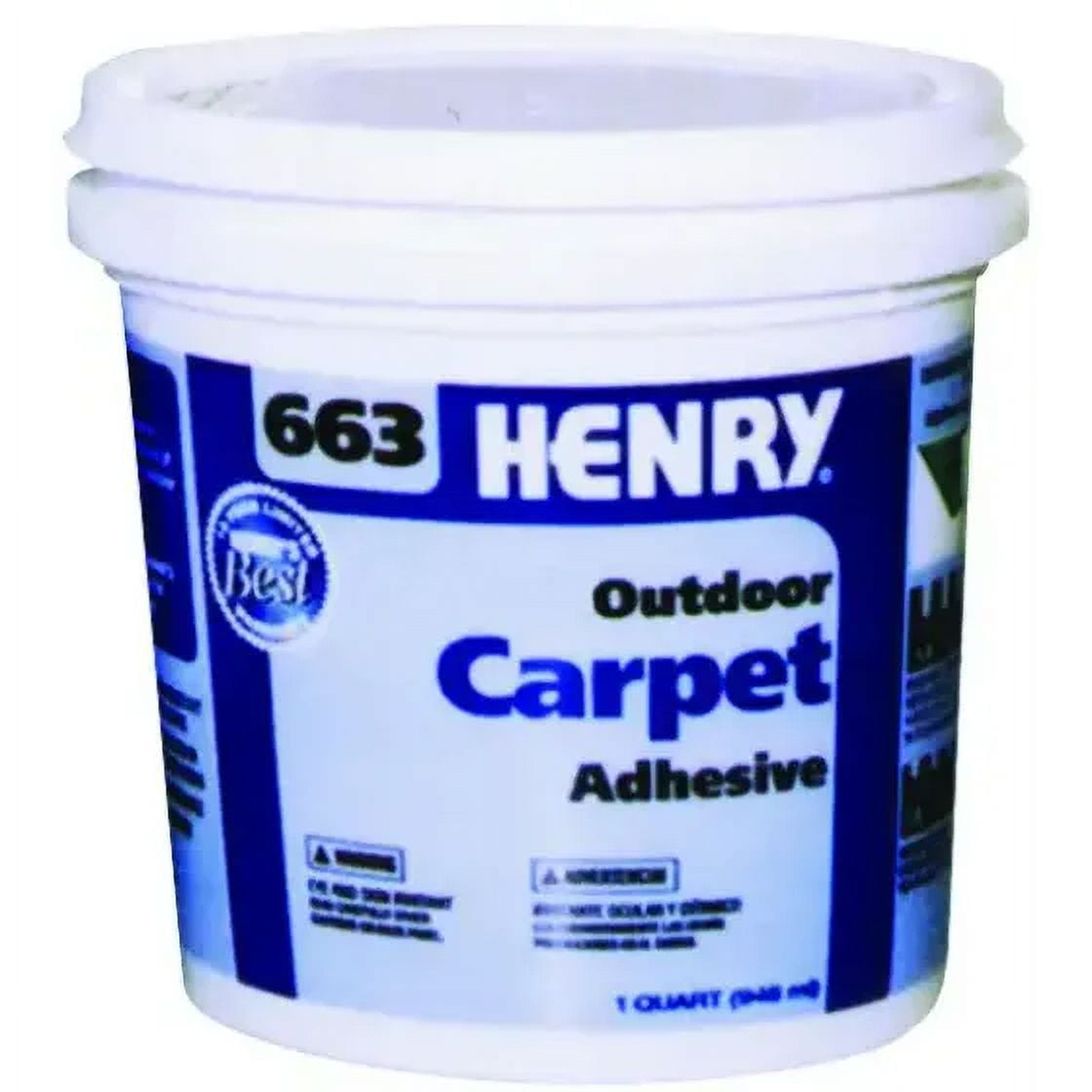 WW Henry 12183 Carpet Adhesive Exterior 1 Quart Number 663, Each