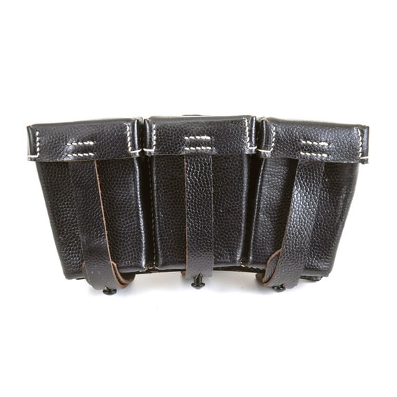 WW II German K98  Leather Ammo Pouch marked Hans Wolf 1940 Neu Ulm