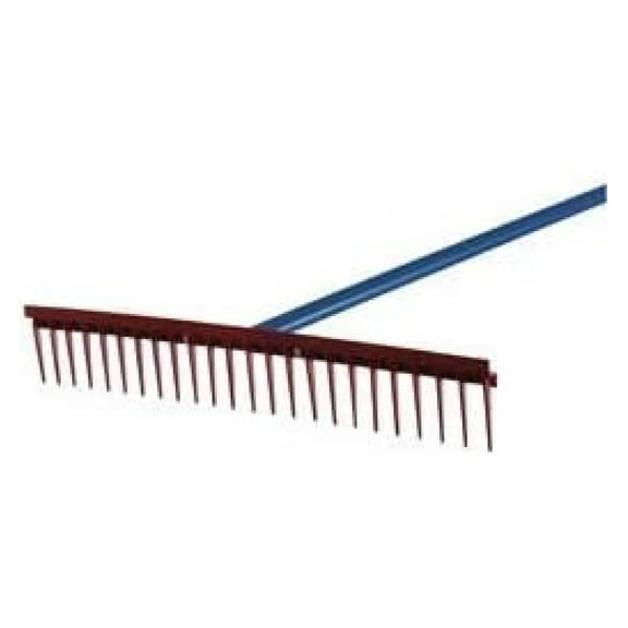 WW Mfg Dura Rake - 18 Inch Wide Steel Garden Rake - 63 Inch Handle with Foam Grip - Heavy Duty Yard Clean Up Tool for Leaves and Debris
