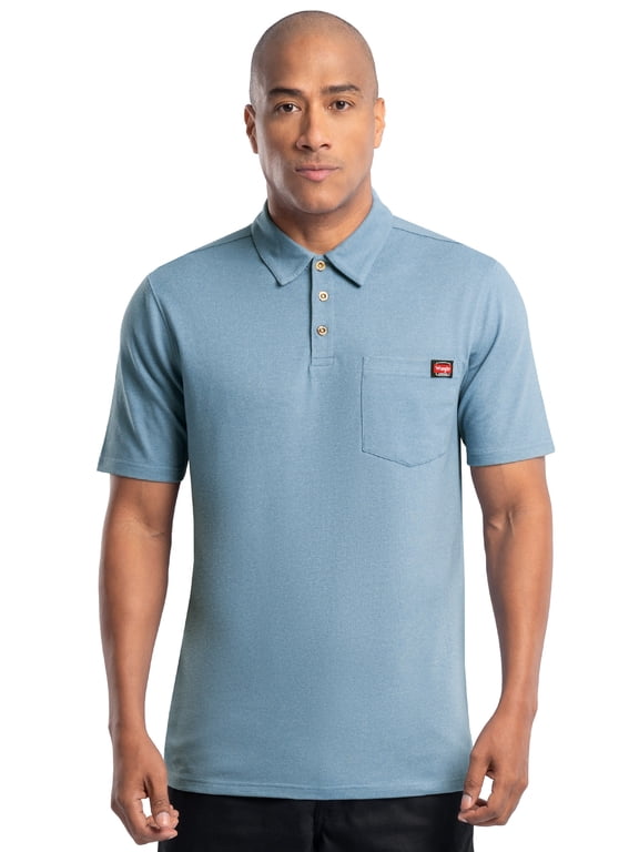 Workwear Men's Performance Stretch Polo Short Sleeve Work Shirt, size S-3XL