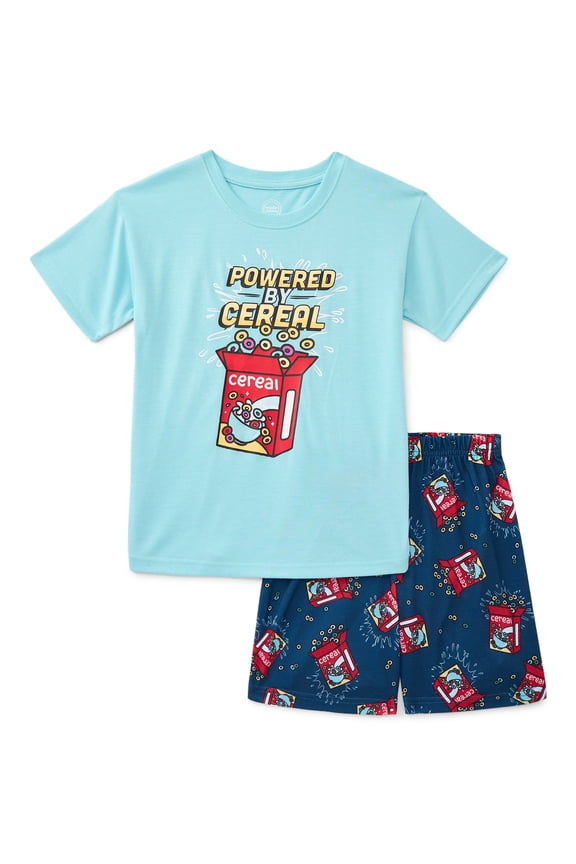 Boys Tee and Shorts Pajama Set, 2-Piece, Sizes 4-18