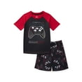 thumbnail image 1 of Wonder Nation Boys Tee and Shorts Pajama Set, 2-Piece, Sizes 4-18, 1 of 3