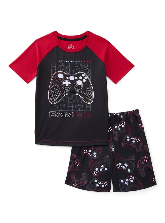 Boys Tee and Shorts Pajama Set, 2-Piece, Sizes 4-18