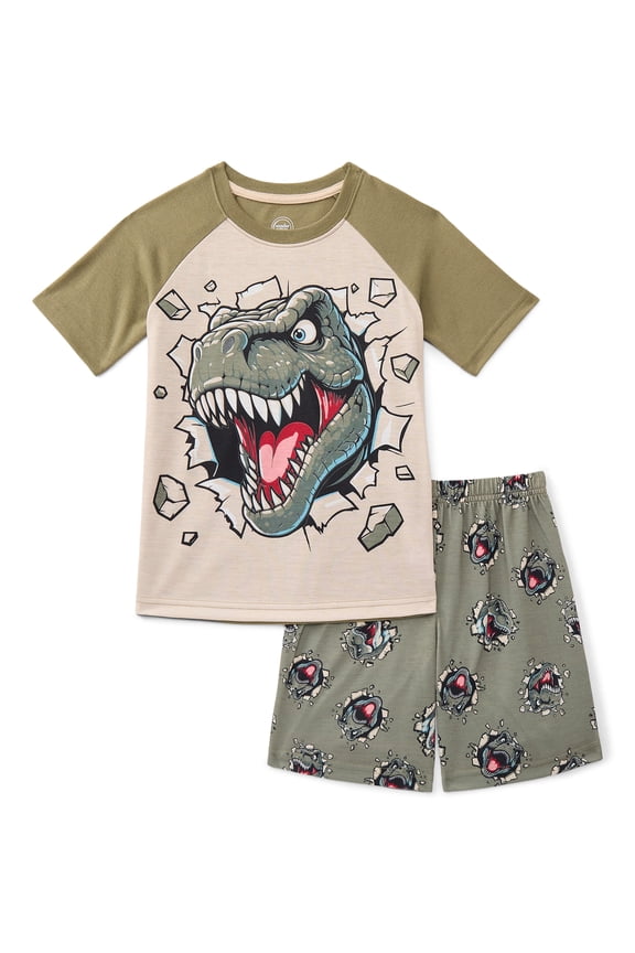 Boys Tee and Shorts Pajama Set, 2-Piece, Sizes 4-18