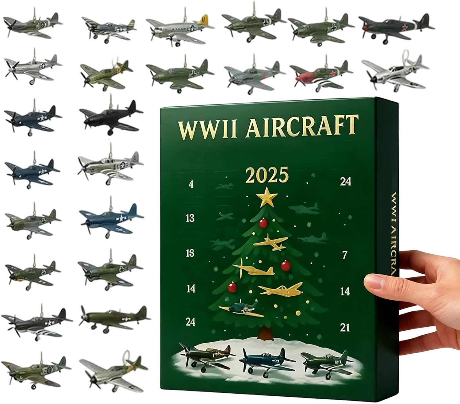 Calendrier De L'Avent Avions WWII 2025 - 24 Modèles Miniatures D'Avions De Guerre Historiques, Pour Collectionneurs - 2