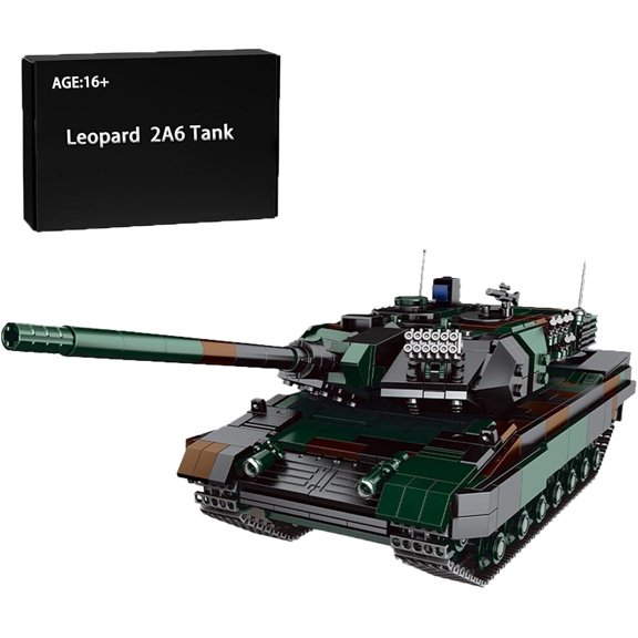 Armored Vehicle Building Kit - 1346Pcs Historical Main Battle Tank Model for Adults | Military Model Toys & Gifts (Classic Main Battle Tank Building Kit)