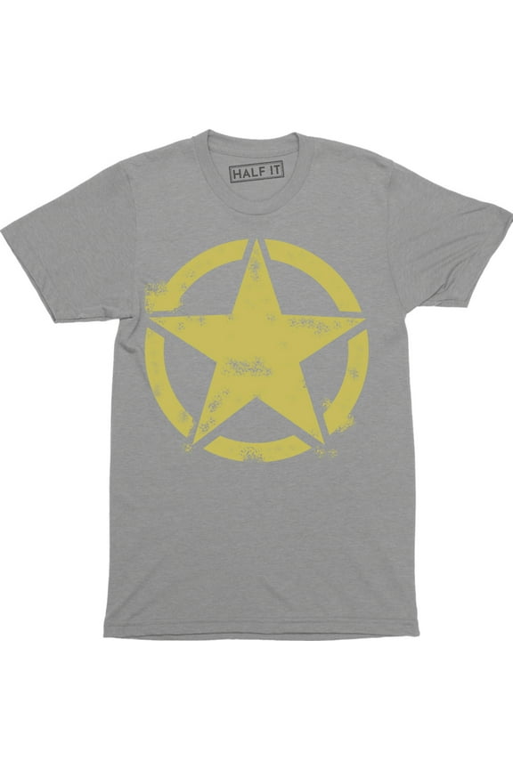 WW2 D-Day Circle Army Star Military Men's Capital Government T-Shirt