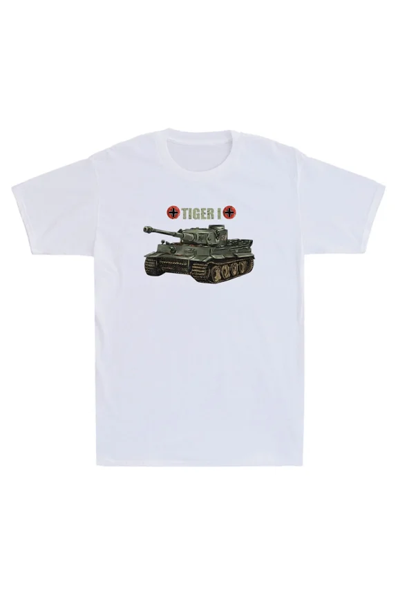 WW2 German Tank Tiger I Vintage Tank Graphic Retro Military Unisex T-Shirt