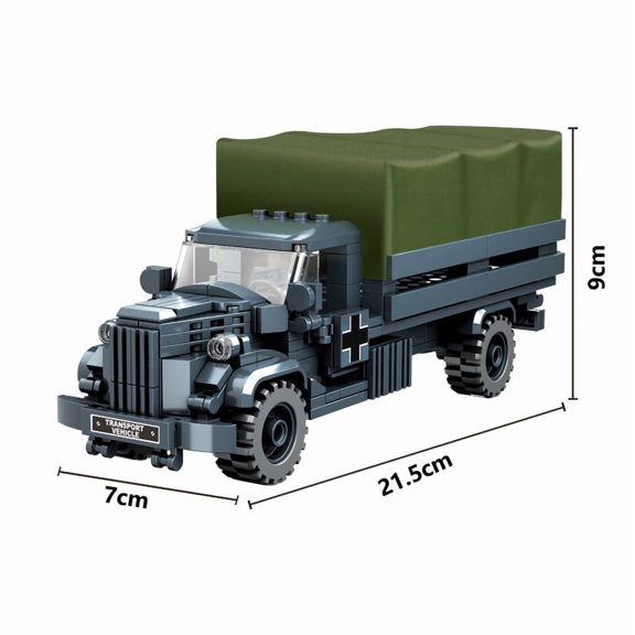 WW2 Military Army Soldiers World War 2 Tank Armored Vehicle Model Assemble Building Blocks Bricks Children's DIY Toys Gift