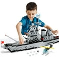 WW2 Military Battleship Building Block Military Battle Ship Toy with