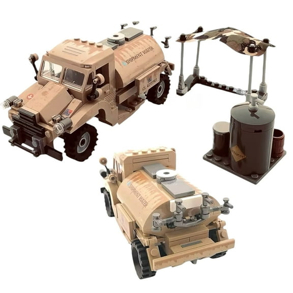 WWII Military Water Tanker Building Block Set | General Jim's Toys & Bricks| GJ-WTT