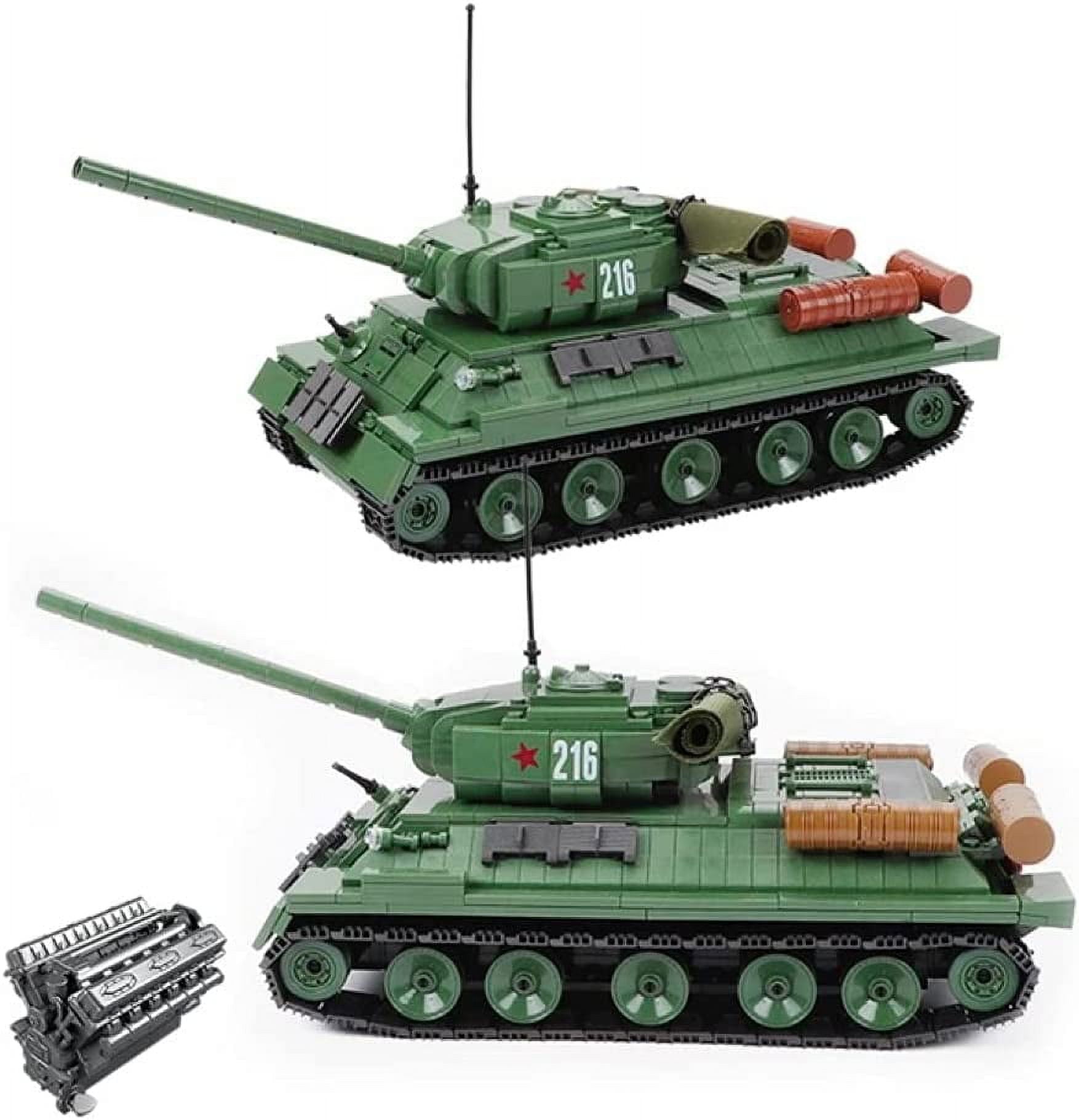 WWII T-34\85 Medium Tank 2-in-1 Building Brick Kit (687 Pcs) – Texas Toy  Distribution