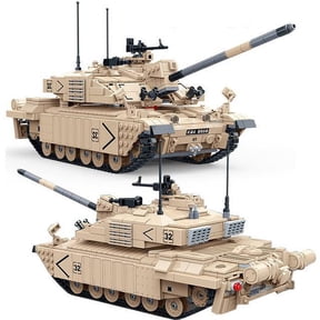 General Jim's Toys & Bricks WW2 British Challenger II Main Battle Tank Model, 1467 Pieces