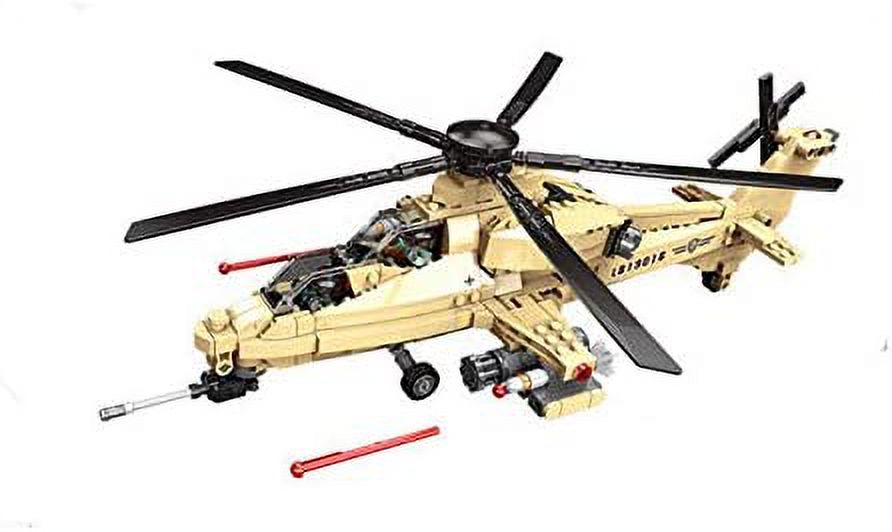 WW2 WZ10 Fighter Helicopter Building Blocks Toy Set General Jim's Toys Compatible with Lego